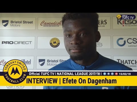 Official TUFC TV | Michee Efete Previews Dagenham 15/02/18
