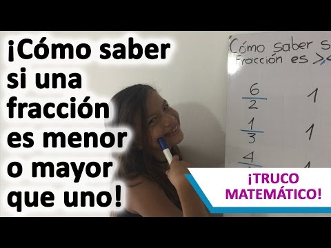 Descubre Cómo Saber si una Fracción es Menor, Mayor o Igual que Uno