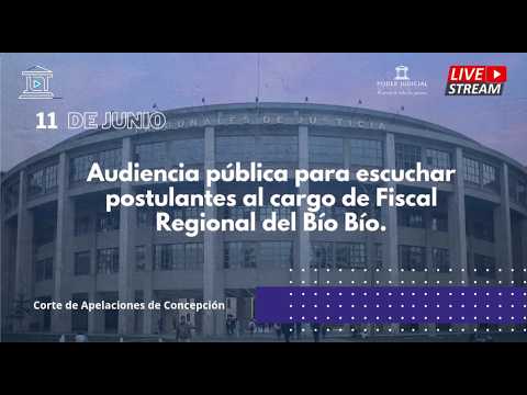 Audiencia pública para escuchar postulantes al cargo de Fiscal Regional del Bío Bío