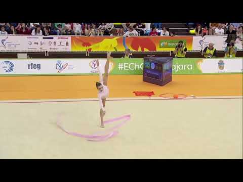 Hudis Veronika Ribbon 34th European Rhythmic Gymnastics Championships 2018, Guadalajara, Spain