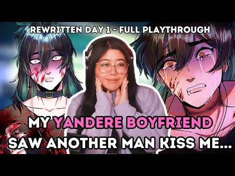 Yandere Boyfriend Hates My Crush | The Kid At The Back REWRITE DAY 1- | Yandere dating sim game