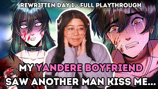 Yandere Boyfriend Hates My Crush | The Kid At The Back REWRITE DAY 1- | Yandere dating sim game