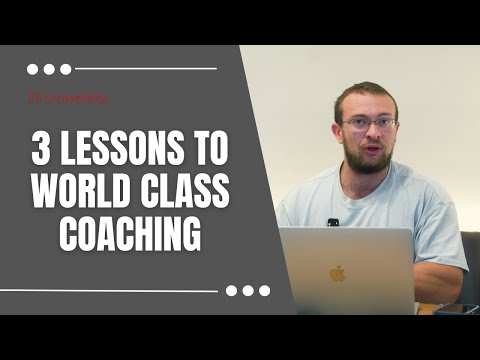 3 Lessons to World Class Coaching