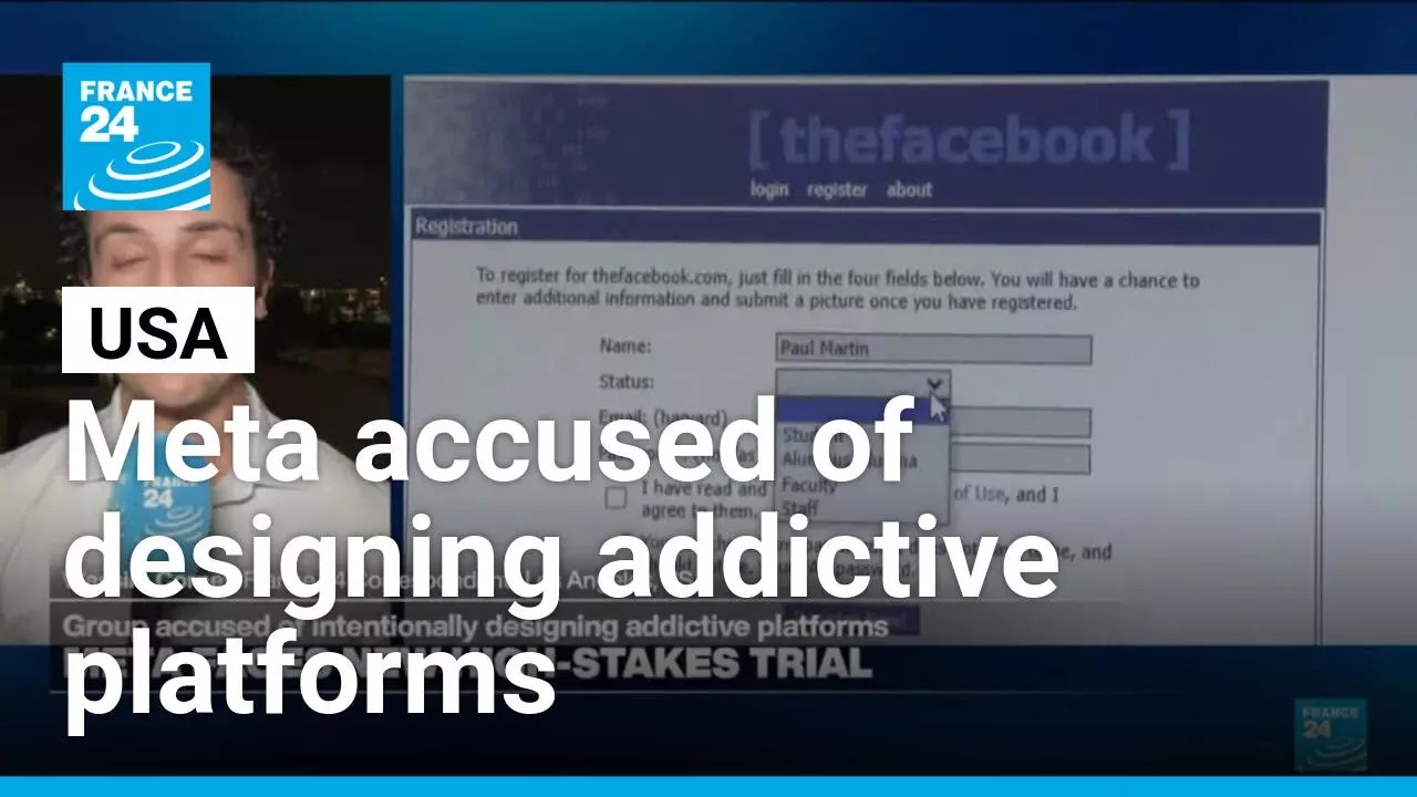 Meta group is accused of intentionally designing addictive platforms • FRANCE 24 English