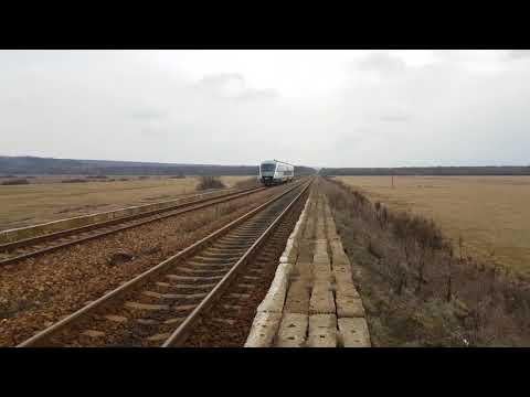 Desiro 2033 sosește în Bulboaca ca tren R 6403 Bârlad-Iași. 5 feb.2017