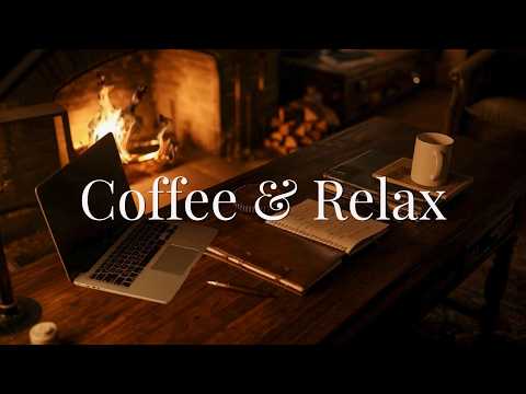 Late Night Study ☕ [Chill Lofi Mix] Warm Fireplace BGM for Deep Focus | study, work, relax