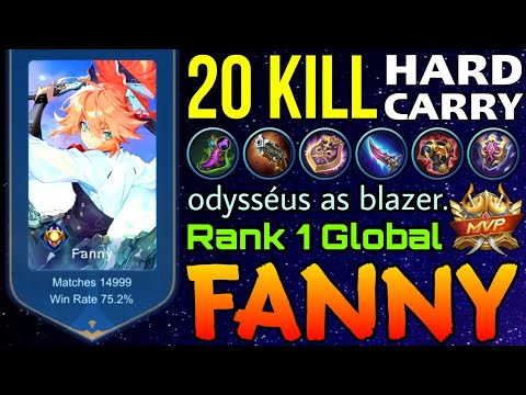 14,999 Matches Fanny 20 Kills Hard Carry - Top 1 Global Fanny by odysséus as blazer - Mobile Legends