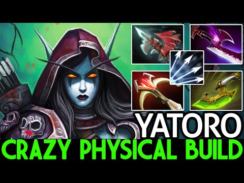 YATORO [Drow Ranger] Crazy Physical Build 100% Raid Boss Dota 2