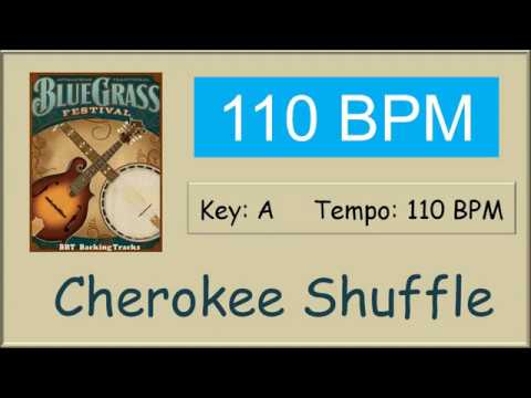 Cherokee Shuffle  - bluegrass backing track 110 BPM
