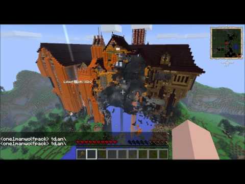 Let's Grief Herobrine's Mansion! on Direwolf20 Feed the Beast (Modded Minecraft) FTB server fun!