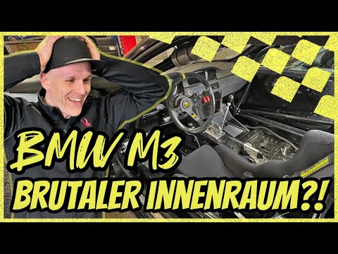 BMW M3 außen hui & innen...BRUTAL! Carbon Fußmatten, Käfig, Sitze & Tonnenlager verbaut!