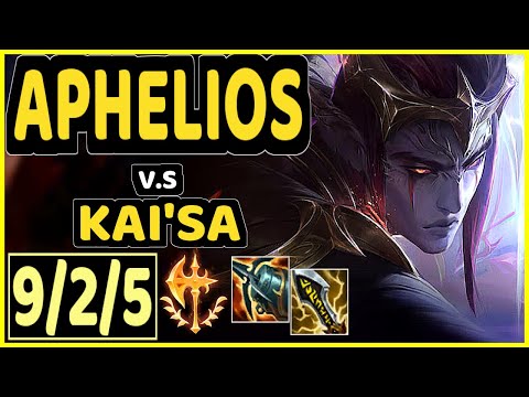 RULER (APHELIOS) vs KAI'SA - 9/2/5 KDA BOTTOM ADC GAMEPLAY - KR Ranked MASTER