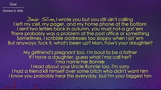 Stan - Eminem ft. Dido (Lyrics)