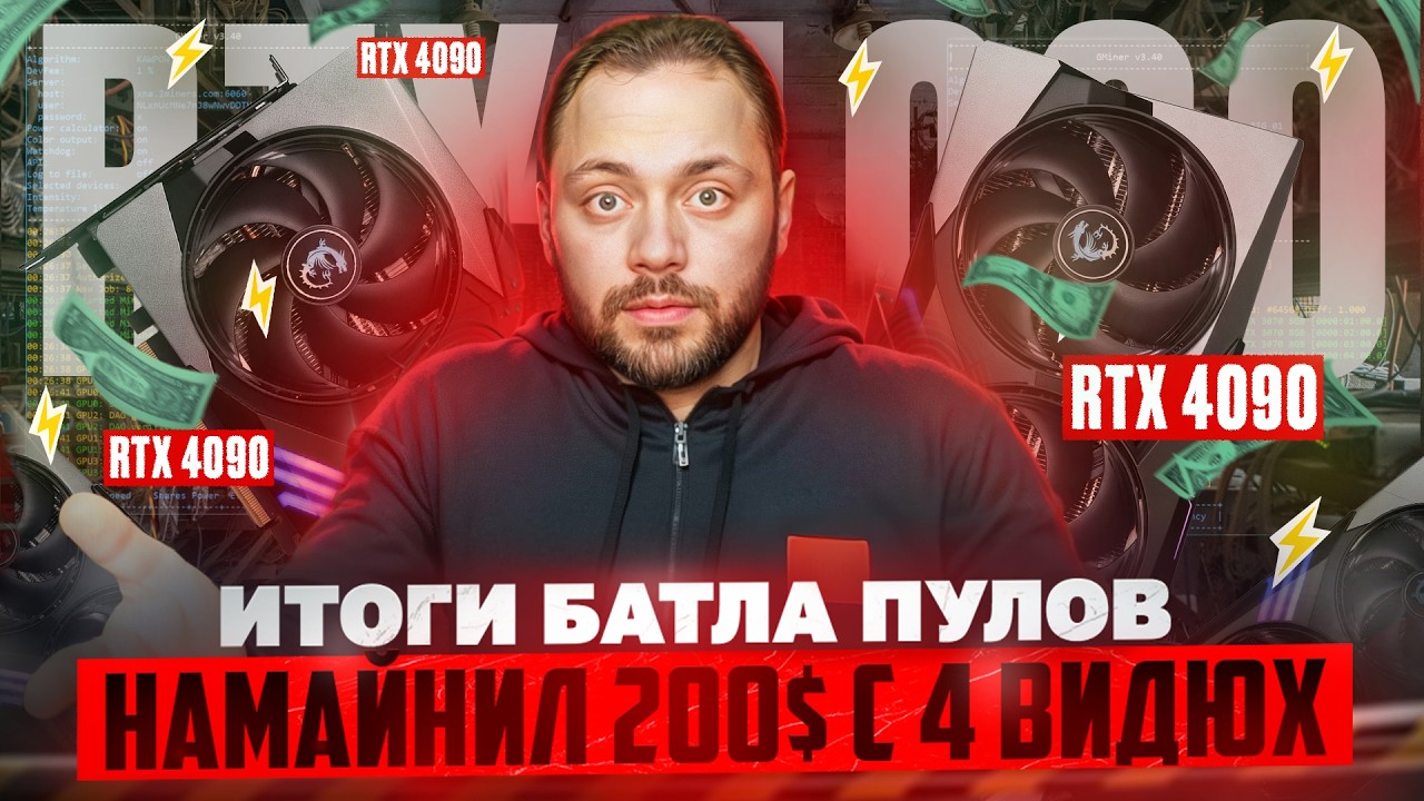 Намайнил 200$ с 4 ВИДЮХ | Итоги Батла Пулов за 10 дней