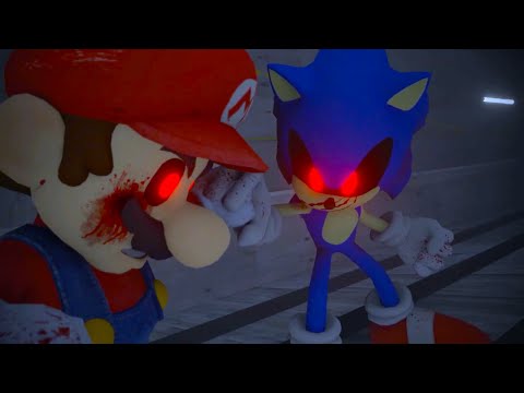 SONIC.EXE vs MARIO.EXE! (Mario vs Sonic Epic 3D Animation)