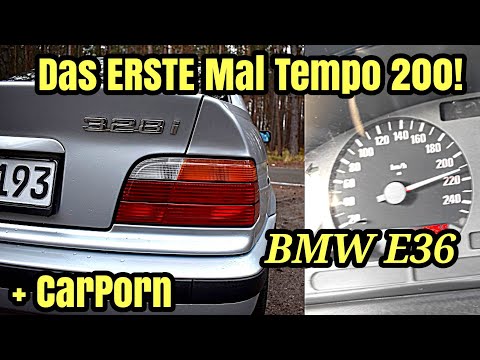PS Blick - das 1. Mal 200 km/h + CarPorn | BMW 328i Coupé | E36-Projekt | Youngtimer | 2021