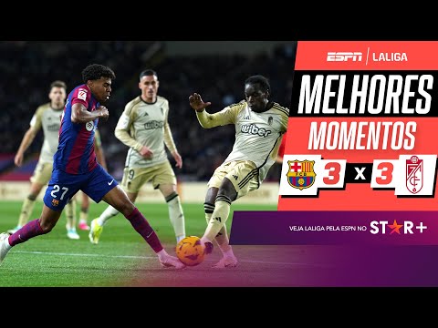 Gols e lances de Barcelona x Granada