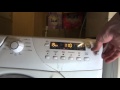 Hoover Optima OPH714D Washing Machine All Programs And Options