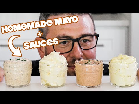 Perfect Homemade Mayonnaise Recipe + Garlic Aioli | Cajun Remoulade | Comeback Sauce
