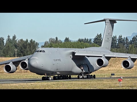 Military Departures - Abbotsford Airshow 2025 (C-5, F-15E, C-17 and more!)