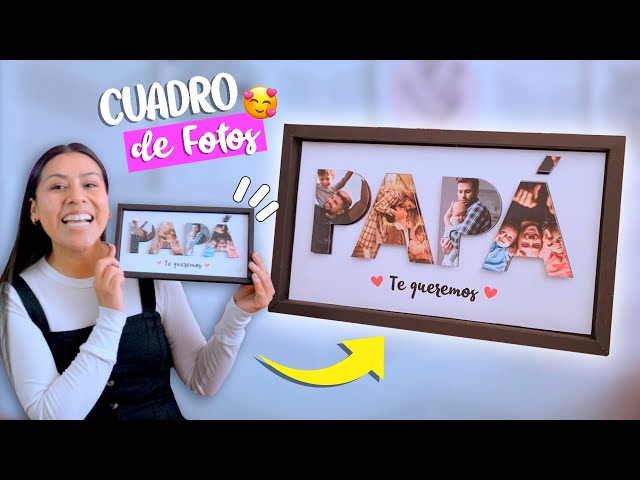 Vídeo relacionado con Soul Art Graphics Regalo Día del Padre Personalizado | Lámina con Fotos y textos personalizados para tu Papá| Collage perfecto para regalo| Cuadro con Marco Opcional