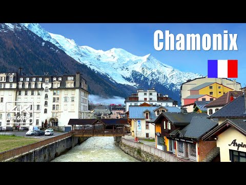 🇫🇷 Chamonix: Snowy Peaks and Scenic Streets, Walking Tour in Alpine Splendor 4K (subtitles)