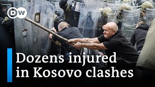 Kosovan Serbs clash with NATO soldiers in Kosovo  