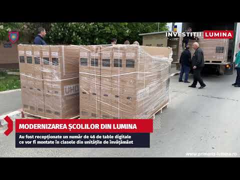 Continuă proiectul de dotare și modernizare a unităților de învățământ din Lumina
