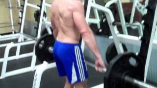 Wide Grip Barbell Shrug