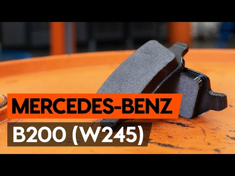 How to change rear brake pads on MERCEDES-BENZ B200 (W245) [TUTOCAL AUTODOC]