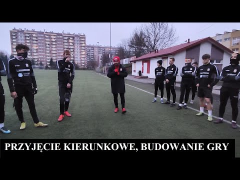Trening Piłkarski = Przyjęcie kierunkowe, budowanie gry, szukanie przestrzeni między liniami