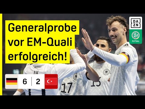 Traumtore am laufenden Band! Deutschland schießt Türkei ab: Deutschland - Türkei 6:2 | Futsal | DAZN