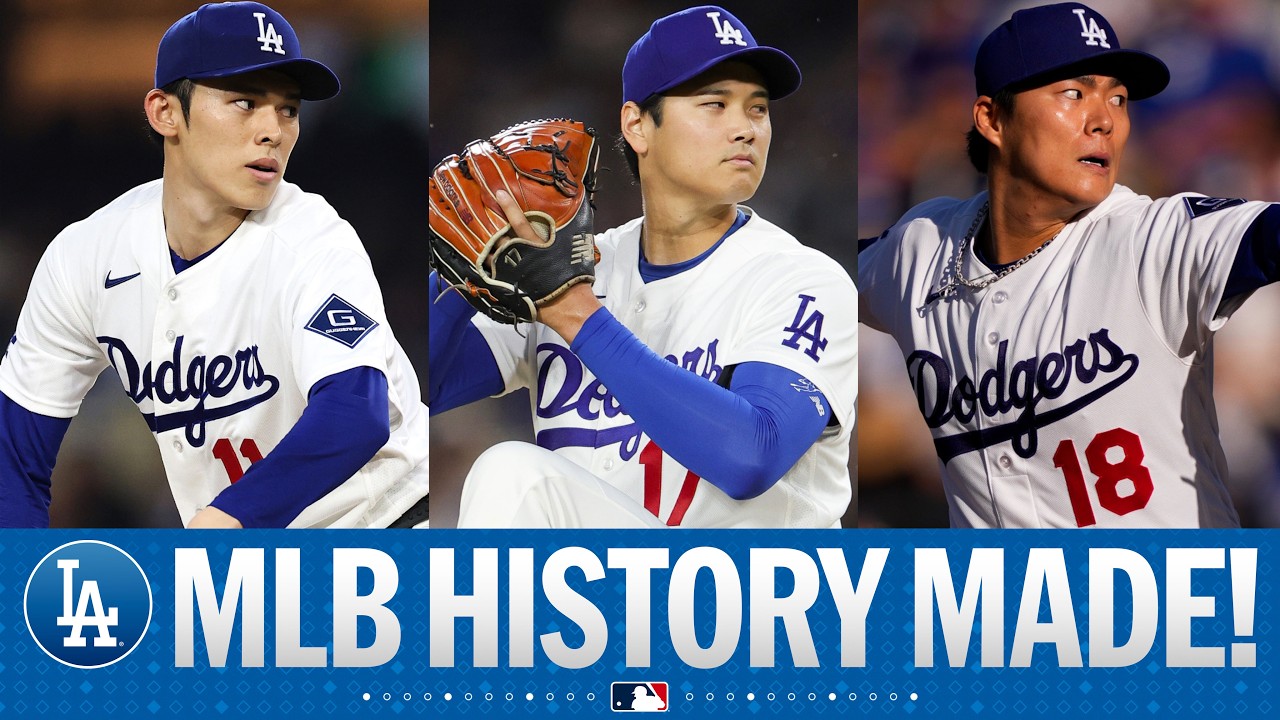 Dodgers start 3 Japanese-born pitchers in 3 straight games for HISTORY! (Sasaki, Ohtani, Yamamoto)