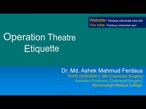 Operation theatre etiquette
