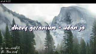 Download lagu Dhevy geranium - udan janji lirik mp3