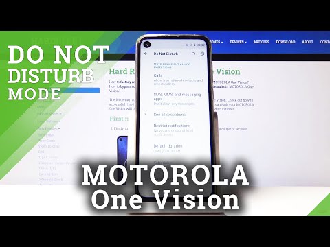 How to Use Do Not Disturb Mode in Motorola One Vision - Mute All Sounds