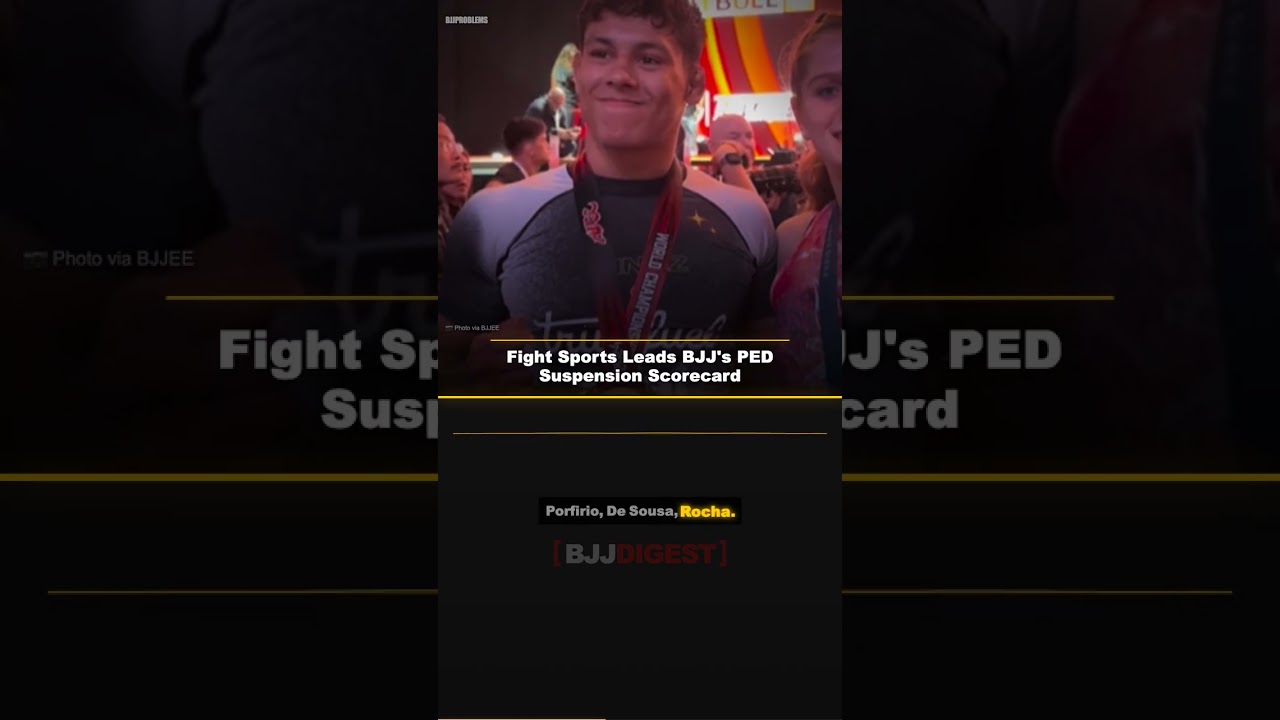 Fight Sports Leads BJJ's PED Suspension Scorecard #Shorts