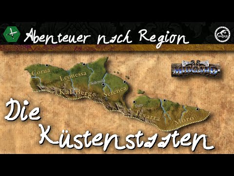 Abenteuer Übersicht: Die KÜSTENSTAATEN |Midgard 5 Kampagnenplanung