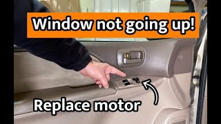 How To Replace A Power Window Motor