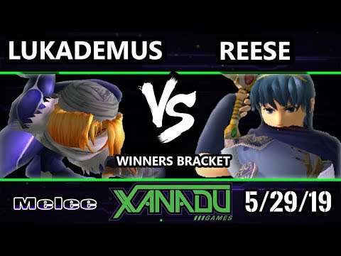 S@X 304 SSBM - Reese (Marth) Vs. Lukademus (Sheik) - Smash Melee Winners Round 3