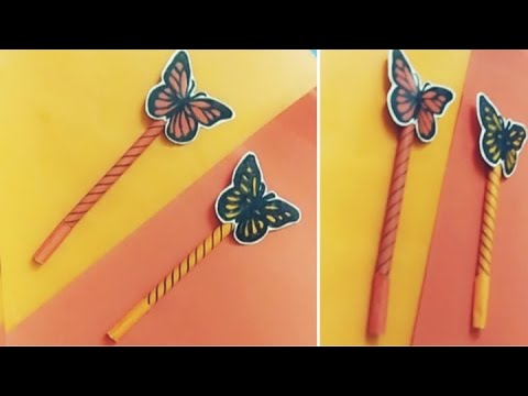 Easy cute pen decoration ideas|Easy Origami paper pen|paper craft|Diy Origami crafts|designing craft