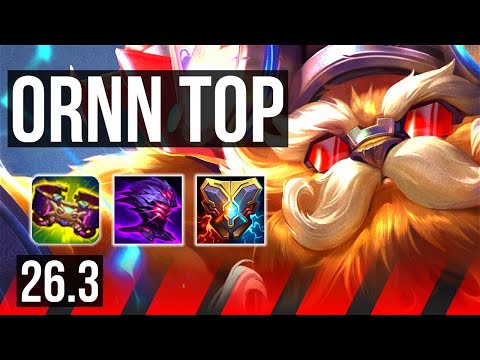 ORNN vs RENEKTON (TOP) | Good KDA: 10/1/5, 34K damage | KR Master | 26.3