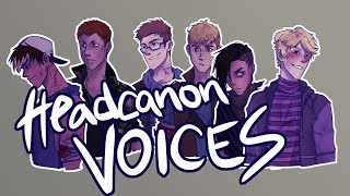 HEADCANON VOICES FOR MY OCS! Get to know a little bit about them