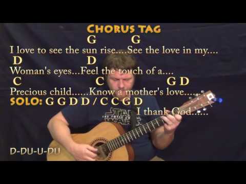 Chicken Fried (Zac Brown) Fingerstyle Guitar Cover Lesson in G with Chords/Lyrics