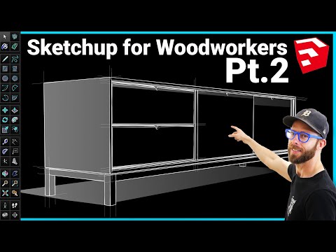 Modeling a Complete Project in Sketchup for Beginners Pt.2 - Sketchup for Woodworkers