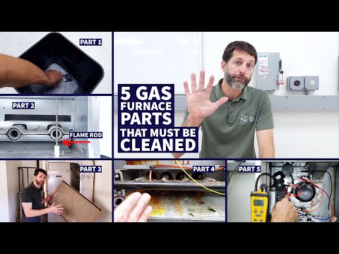 5 Gas Furnace Parts That MUST BE CLEANED or the Unit will Fail and Won't Heat!