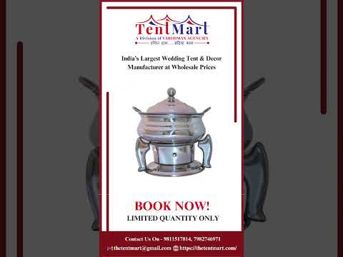 Capacity: 8 litre round chafing dishes 6 ltr, brass