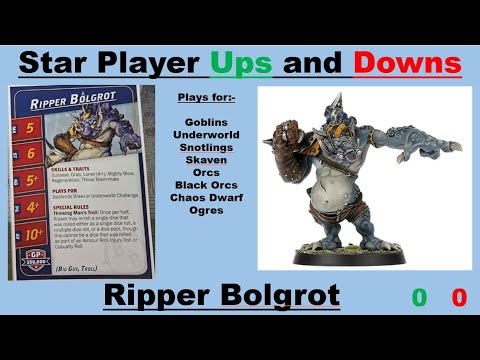 Blood Bowl Season 3 Star Player Ups and Downs: Ripper Bolgrot