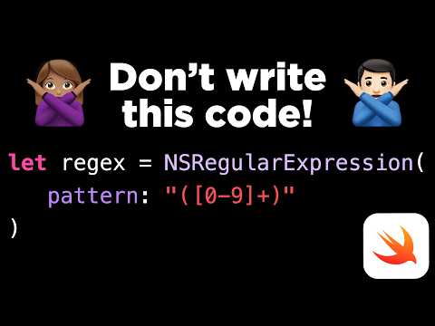 Don't write this code! (use a Swift Regex instead 😌)