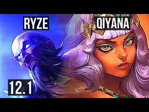 RYZE vs QIYANA (MID) | 8/2/10, 1.1M mastery, 300+ games | EUW Master | 12.1